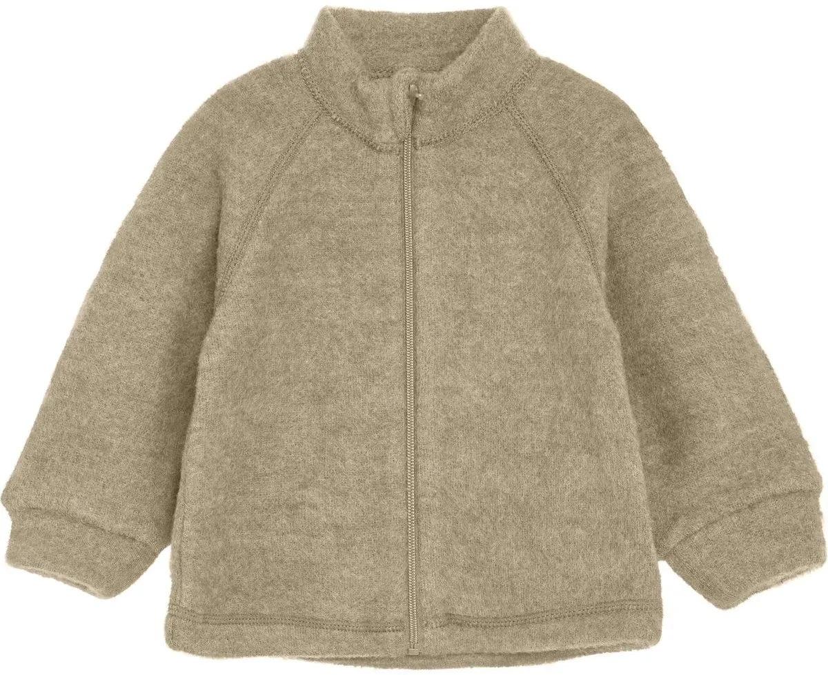 Celavi Jacket W/Zipper - Soft Wool savannah tan (2313) 90