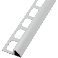 Viertelkreisprofil / Ecken Aluminium manhattangrau, pulverbeschichtet | Aussenecke - 8,0 mm