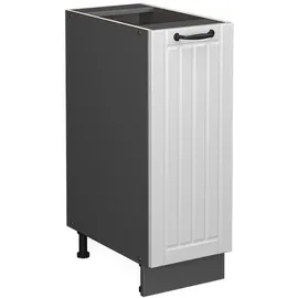Vicco Apothekerschrank Fame-Line 30 x 51,6 x 82 cm Anthrazit/Weiß