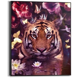Bild FLORAL TIGER - bunt