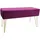 Echtwerk Sitzbank “Scarlett“, Polsterbank mit Samtbezug, Aufbewahrungstruhe rechteckig, Schminkbank mit Stauraum, Aufbewahrungsbank mit Metallbeine, 75 x 30 x 41,5 cm, Polyester-Mischung, Beere