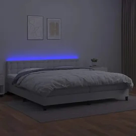 vidaXL Boxspringbett 200 x 200 cm Weiß