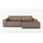 mebloland Ecksofa TOR mit Schlaffunktion. Farbe: Brown. - Braun