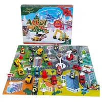 DTC GmbH Spielzeug-Adventskalender Spielzeug-Adventskalender Weihnachtskalender für Jungs, (Geschenk für Kinder(24 Stück), Autos Spiele ab 2-7 Geschenk vielschiedene Überraschungen rot