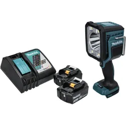 Makita DML 812 RF Akku LED Handstrahler Taschen Lampe 18 V 1250 lm + 2x Akku 3,0 Ah + Ladegerät