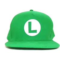 Super Mario Luigi Badge Unisex Cap grün 100% Baumwolle