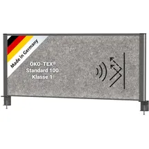 Maul Akustik-Tischtrennwand MAULconnecto 9751289, dunkelgrau 120,0 x 51,5 cm, 1 St.