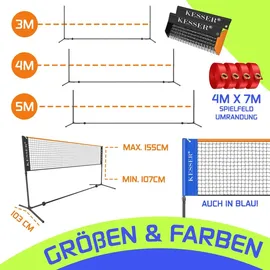 Kesser Badmintonnetz 300cm/400cm/500cm