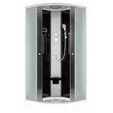 SeniorBad AcquaVapore Duschkabine Fertigdusche Dusche Komplettkabine D10-03m0-ec 80x80 cm, Mit 2k Scheiben Versiegelung