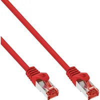 InLine Patchkabel, S/FTP (PiMf), Cat.6, 250MHz, PVC, Kupfer, rot,