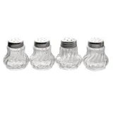 APS Ministreuer, 4er-Set, Glas/Edelstahl - 3,5 cm, H: 4 cm