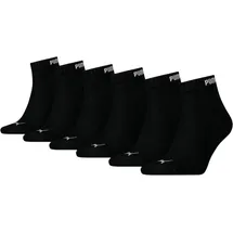 Puma Quarter Socken 6er Pack Schwarz 43-46