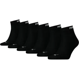 Puma Quarter Socken 6er Pack Schwarz 43-46