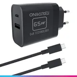 oniverse AC-Adapter 65W Adapter Schwarz Switch 2