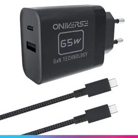 oniverse AC-Adapter 65W Adapter Schwarz Switch 2