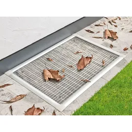 Home & Garden Kellerschachtabdeckung PROFI 60 x 115 cm Silber