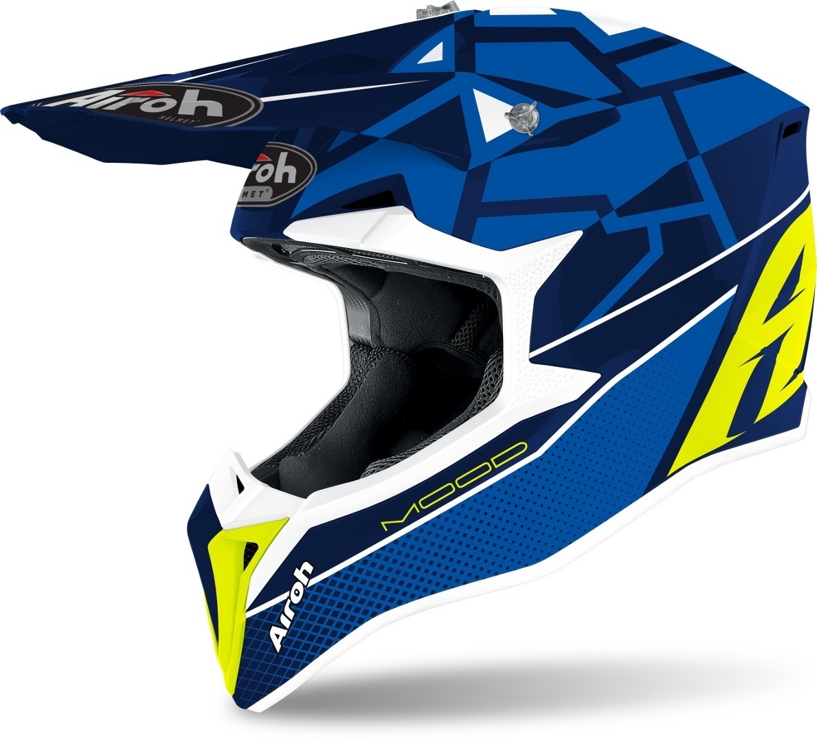 Airoh Wraap Mood Motorcross Helm, blauw, S