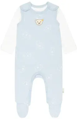 Tchibo - Steiff 2 Baby-Strampler - Offwhite - Baby - Gr.: 56 - Strampler hellbau. Shirt offwhite - 56