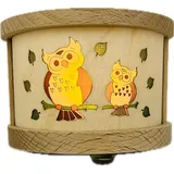 Richard Glässer GmbH Seiffen Richard Glaesser Teelichtlaterne Eulen aus Seiffen im Erzgebirge