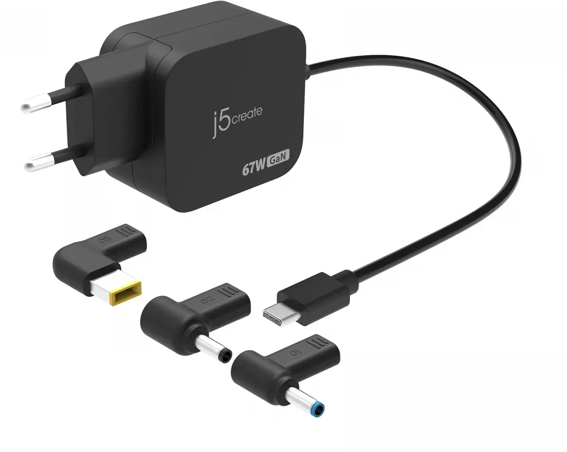 j5create GaN PD USB-C Mini-Ladegerät - 3 DC-Wandler - 67 W