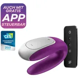 Satisfyer Double Fun App-gesteuerter Vibrator für Paare - Purple