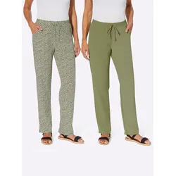 Classic Basics Schlupfhose Classic Basics schilf + schilf-weiß-bedruckt 19