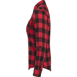 URBAN CLASSICS Ed Flanell Hemd Black / Red L