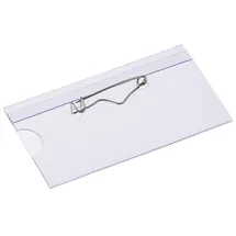 Europel Namenschild mit Nadel Befestigung 75x40mm & 24 Stück 121263