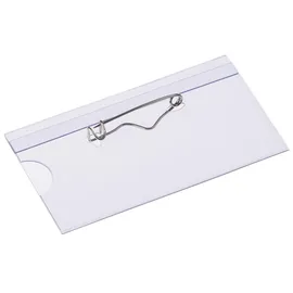 Europel Namenschild mit Nadel Befestigung 75x40mm & 24 Stück 121263