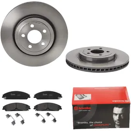 Brembo BREMSSCHEIBEN COATED Ø345mm + BREMSBELÄGE VORNE FÜR CHRYSLER 300 100