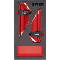 Stier Winkelschraubendreher-Satz 6KT/TX 16-teilig in Weichschaumeinlage (EVA)