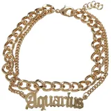 URBAN CLASSICS Zodiac Golden Anklet - Goldfarben