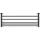 Duravit D-Code Handtuchablage Wandhängend Schwarz Matt 0099254600
