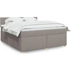 vidaXL Boxspringbett 180 x 200 cm Taupe