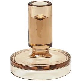 Broste Copenhagen Petra Kerzenständer Glas Indian Tan 10cm