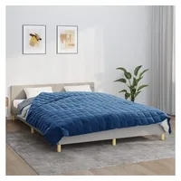 vidaXL Gewichtsdecke Blau 200x200 cm 13 kg Stoff