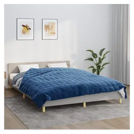 vidaXL Gewichtsdecke Blau 200x200 cm 13 kg Stoff