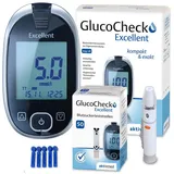 GlucoCheck Excellent Starter-Set (mmol/l) mit 60 Teststreifen