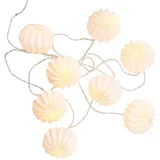 BUTLERS Lampions-Lichterkette LED 6er-Set USB 0 m Weiß