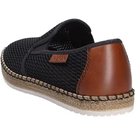 Rieker Espadrilles Herren Schwarz/Braun 45