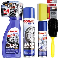 Sonax Xtreme Reifenglanz+felgenreiniger Plus Reinigung Pflege Reifen Alufelgen: Artikelnr.: 02353000 + Artikelnr.: 02304000 + Artikelnr.: 04173000 + A