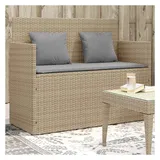 vidaXL Gartenbank 113 x 54 x 91 cm Beige