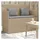 vidaXL Gartenbank 113 x 54 x 91 cm Beige