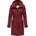 Wasserdichter Wintermantel mit Bindegürtel und Kapuze Wine Red L 40 100 Polyester 100 Polyester 100 Polyester