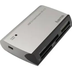 USB-A Kartenleser ALL IN ONE, 00200129, 480 Mbit/s, f. USB 2.0, abwärtskompat.