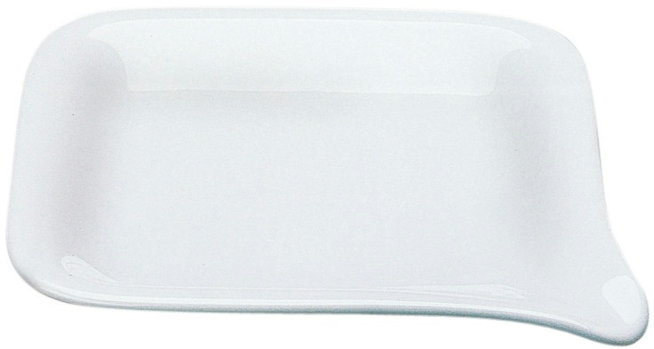 KAHLA 393340A90039C Five Senses Mini-Platte 17 cm x17 cm | weiße kleine Platte aus Porzellan