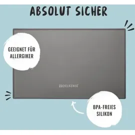 Rudelkönig Napfunterlage – Rutschfeste Futtermatte 40x30cm grau