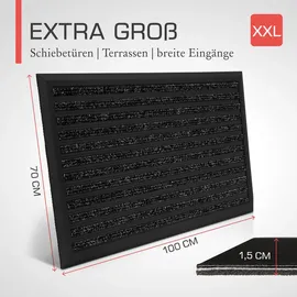 bomoe AluGant dl Alu-Fußmatte Anthrazit