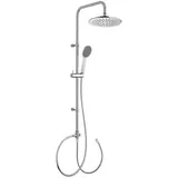 Kronenbach Duschsystem Aufputz Kopfbrause Ø 22,5 cm rund Chrom