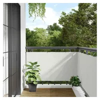 vidaXL Balkon-Sichtschutz Weiß 800x75 cm PVC